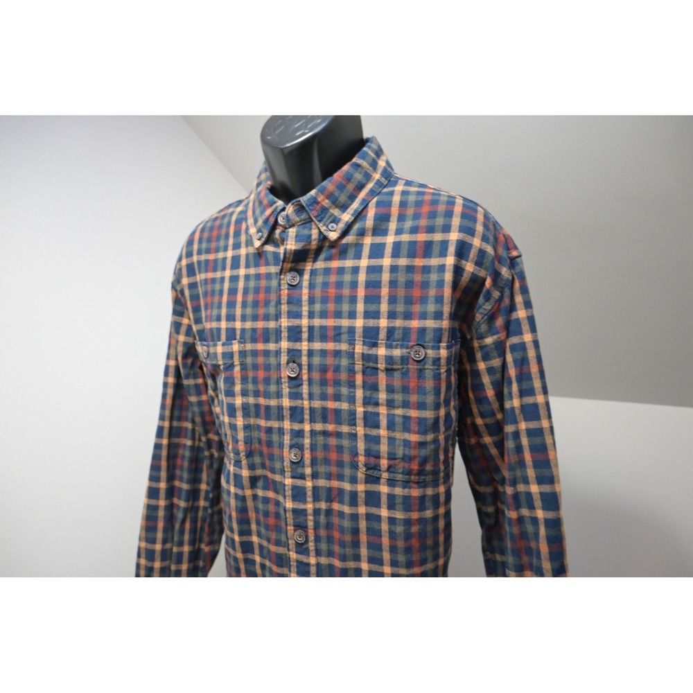 Duluth Trading Co Button Down Shirt Mens XL Multicolor Plaid Flannel Excellent